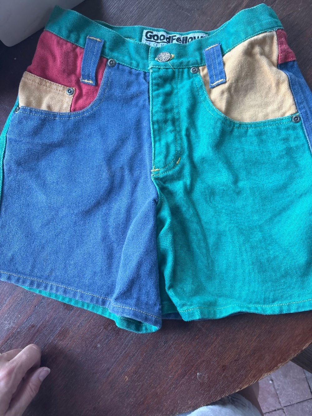 Vintage GoodFellows color block shorts, kids size 10